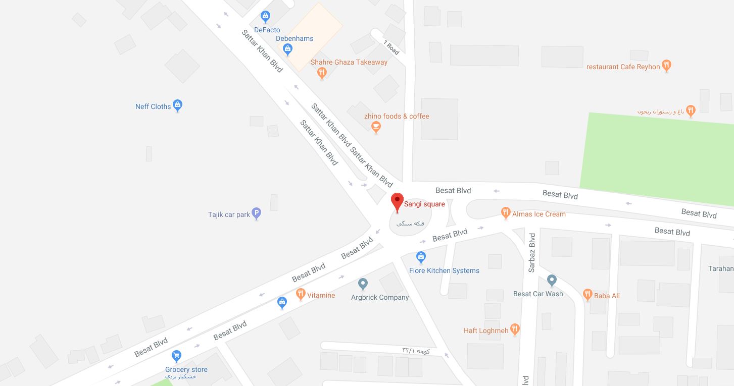 location Fars Province, Shiraz, Besat Square, Iran location Fars Province, Shiraz, Besat Square, Iran